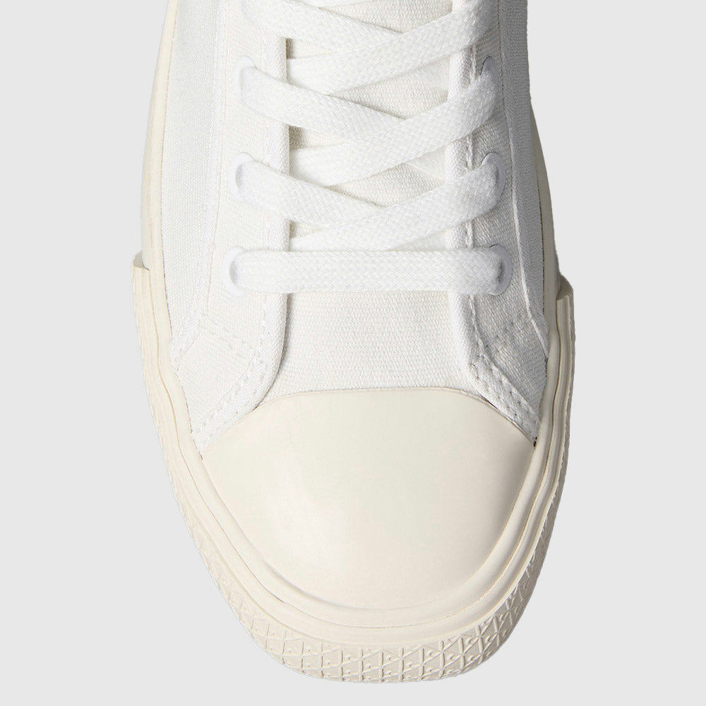 Vivy Canvas High-Top Logo Trainers - White