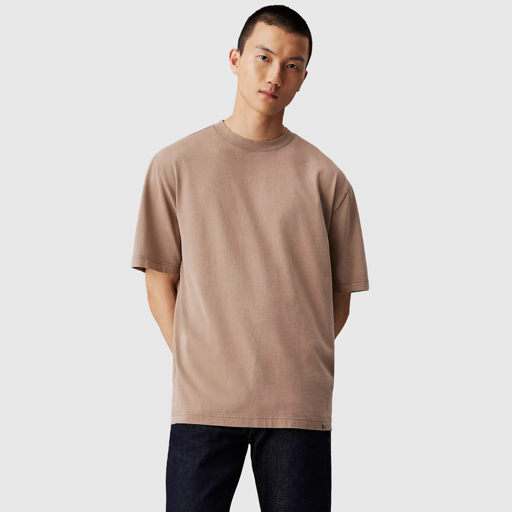 Calvin Klein Washed Heavy T-Shirt - Brown |ThirdBaseUrban