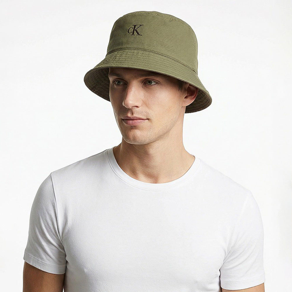 Washed Material Reversible Bucket - Green