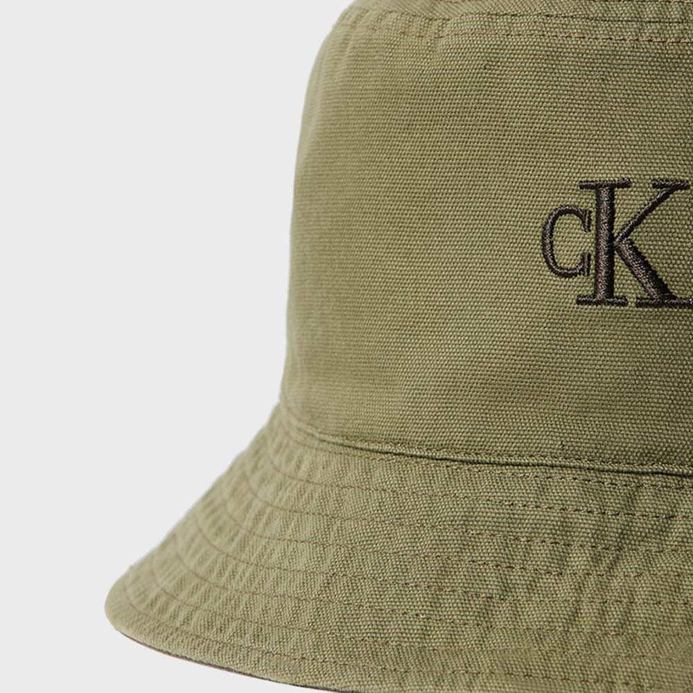 Washed Material Reversible Bucket - Green
