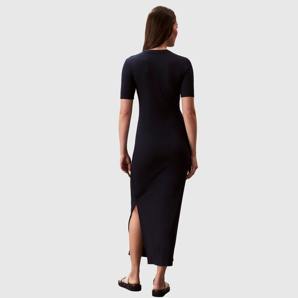 Modal Rib Dress - Navy