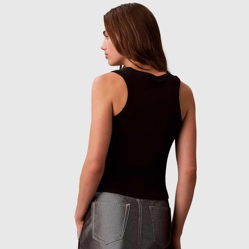 Label Rib Tank - Black
