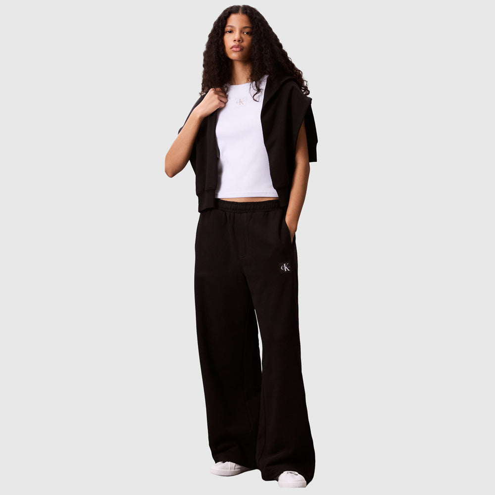 Terry Badge Pant - Black