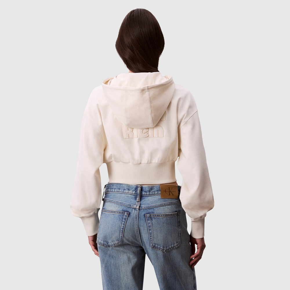 A- Punto Milano Hoodie - Offwhite