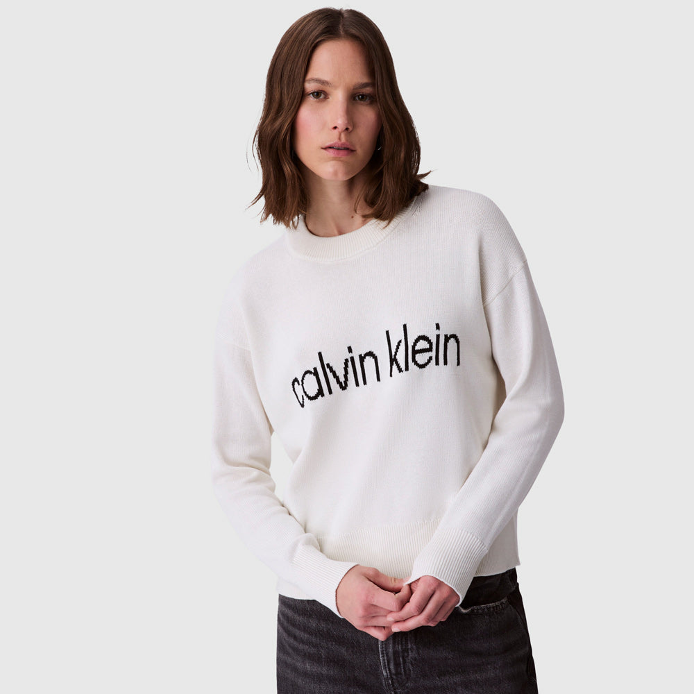 Calvin Klein Graphic Pullover - Offwhite |ThirdBaseUrban
