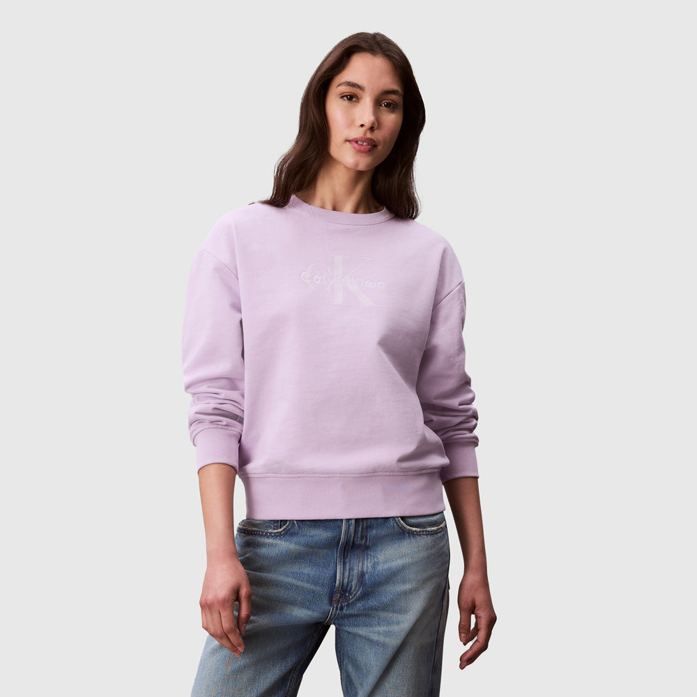Calvin Klein French Terry Sweater - Lavender |ThirdBaseUrban