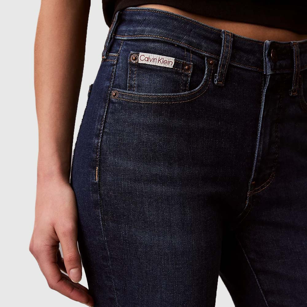 Mid Rise Skinny Jeans - Denim Dark