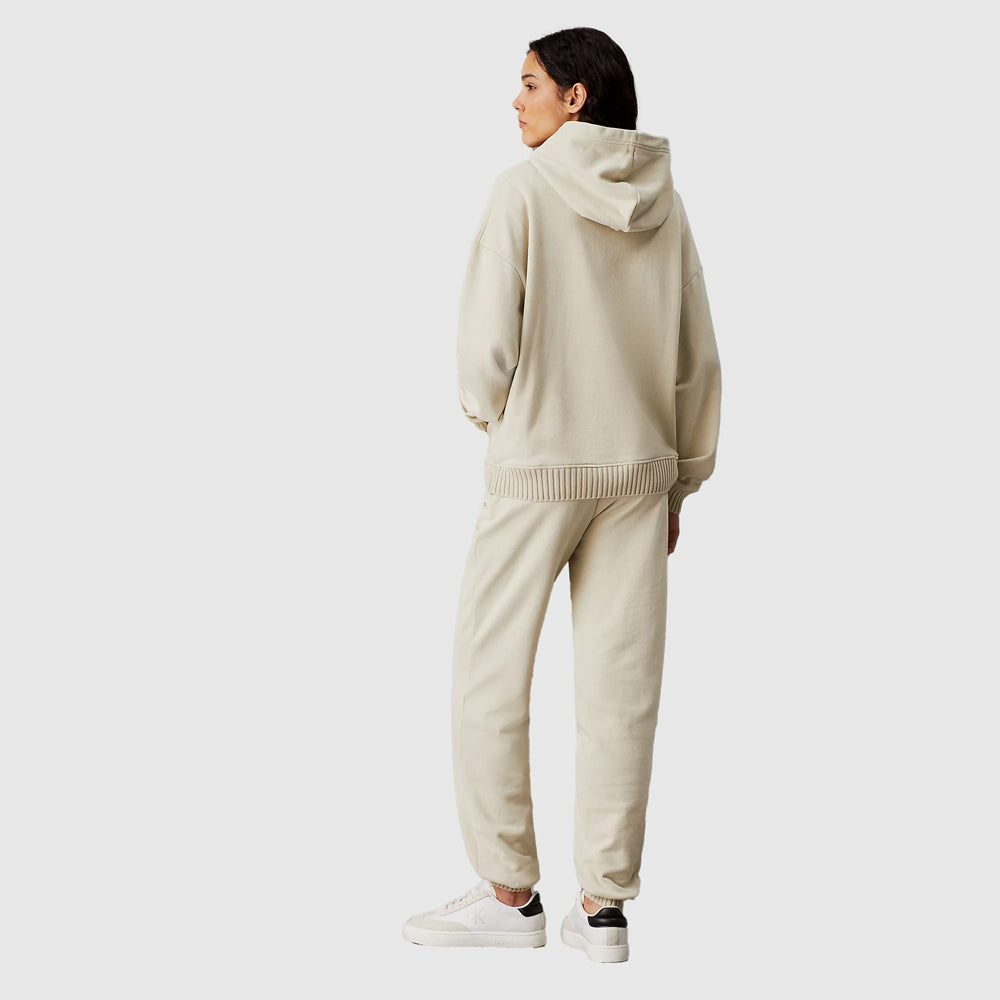 Woven Peached Sweatpants - Beige