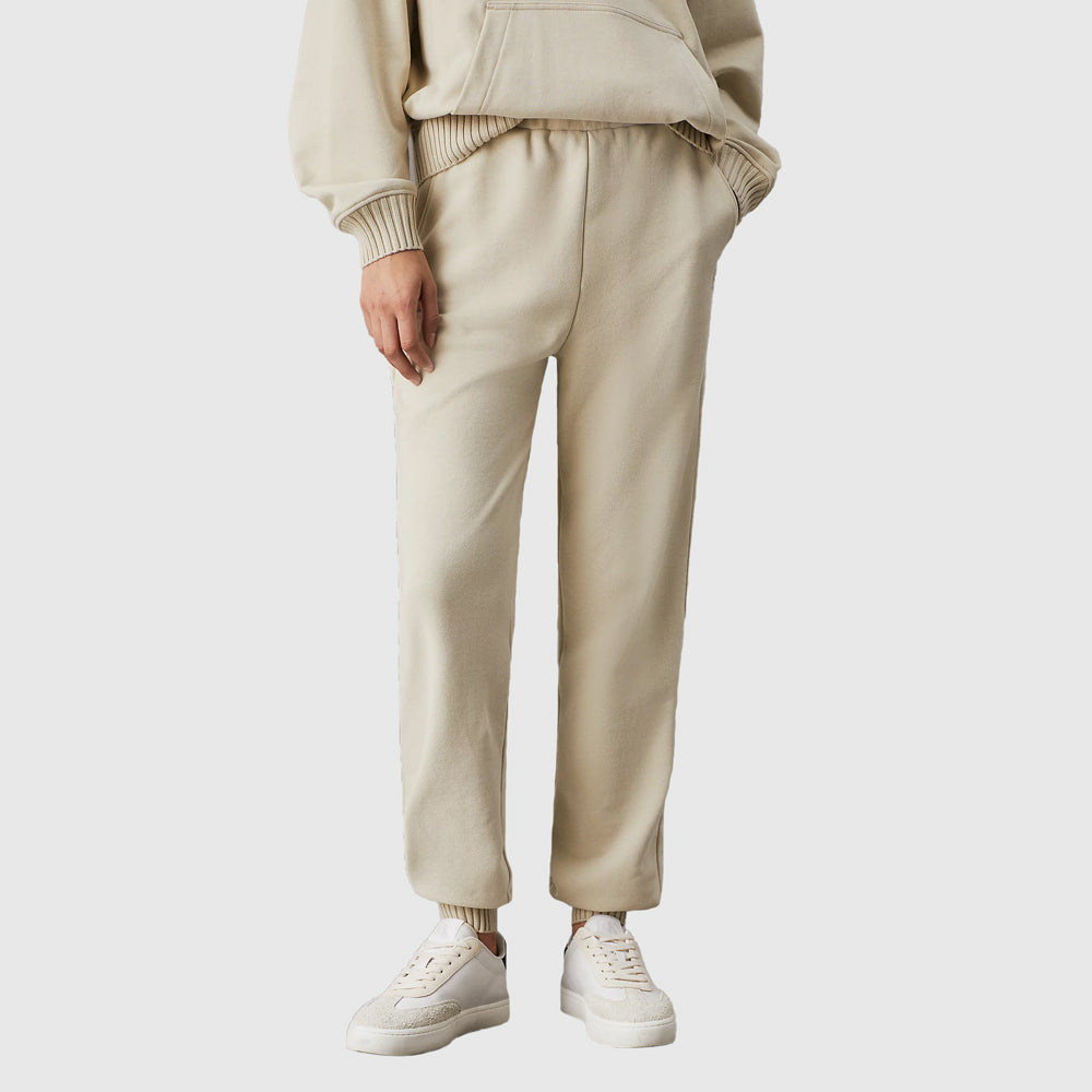 Calvin Klein Woven Peached Sweatpants - Beige |ThirdBaseUrban