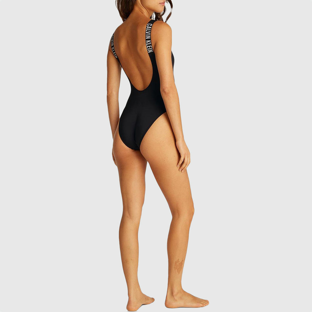 Swim Scoop Back One Piece - Black