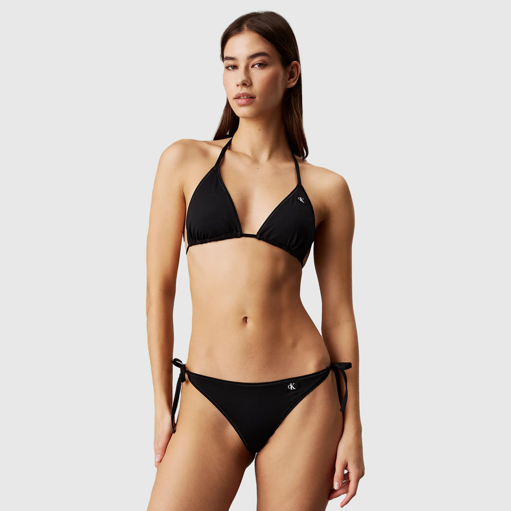 Calvin Klein Swim String Bikini Bottom - Black |ThirdBaseUrban