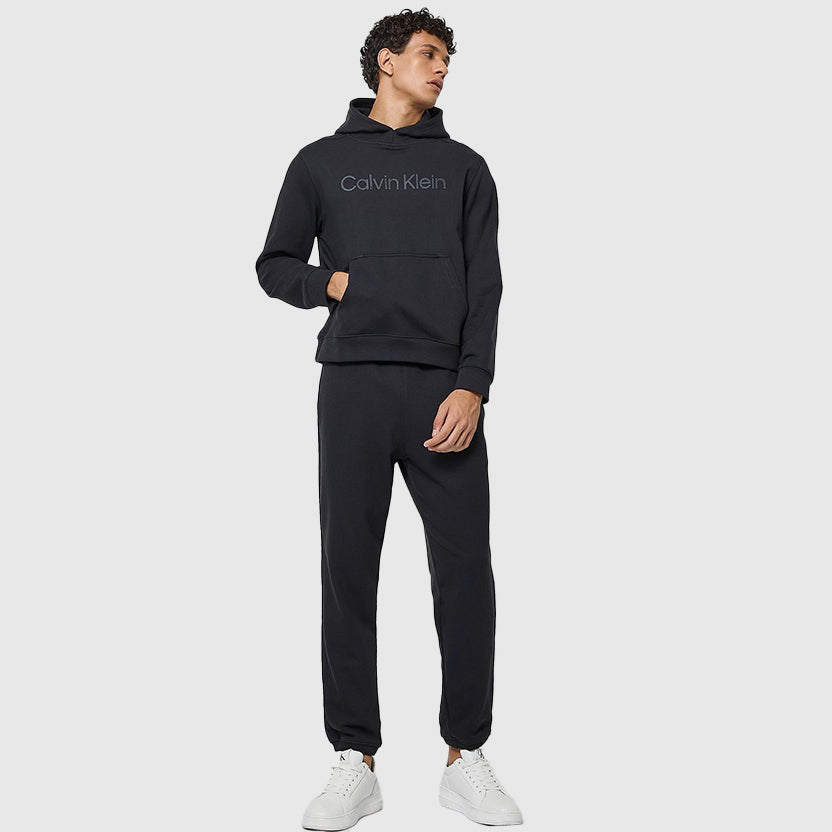 Graphic Sweat Hoodie - Black