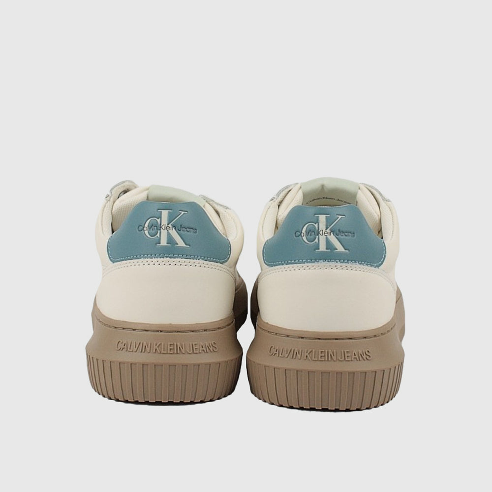 Chunky Cupsole leather Sneaker - Beige *