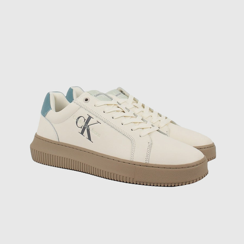Chunky Cupsole leather Sneaker - Beige *