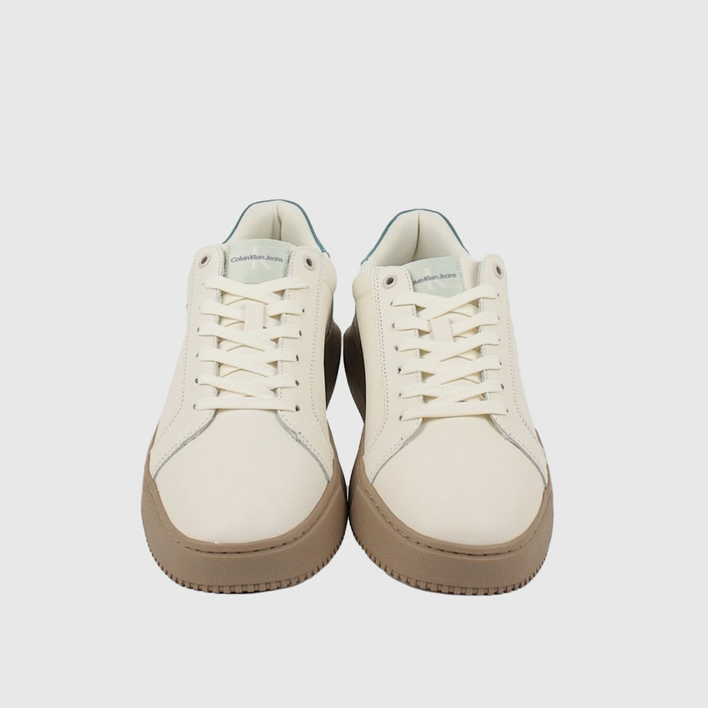 Chunky Cupsole leather Sneaker - Beige *