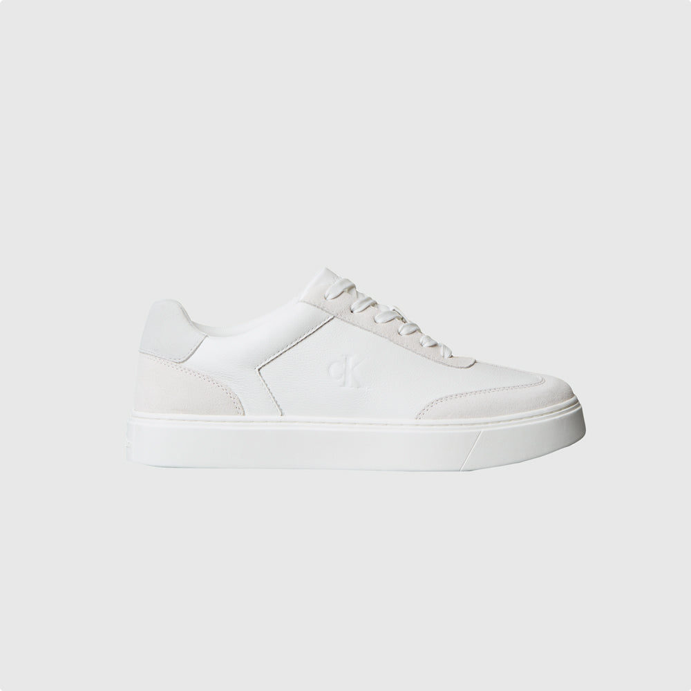 Calvin Klein Classic Cupsole Laceup Sneaker - White Multi |ThirdBaseUrban