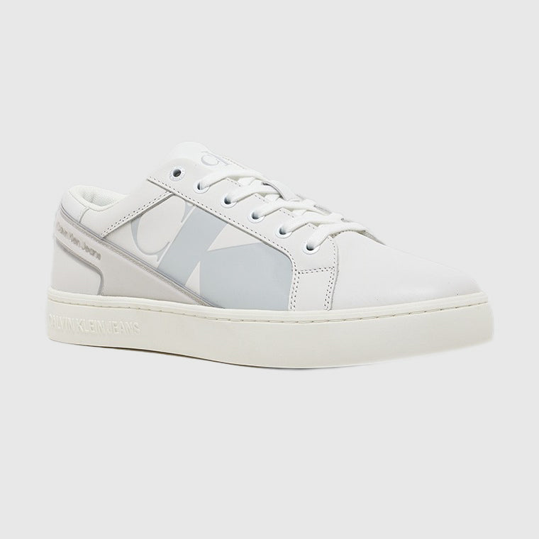 Calvin Klein Classic Cupsole Mix Sneaker - White |ThirdBaseUrban
