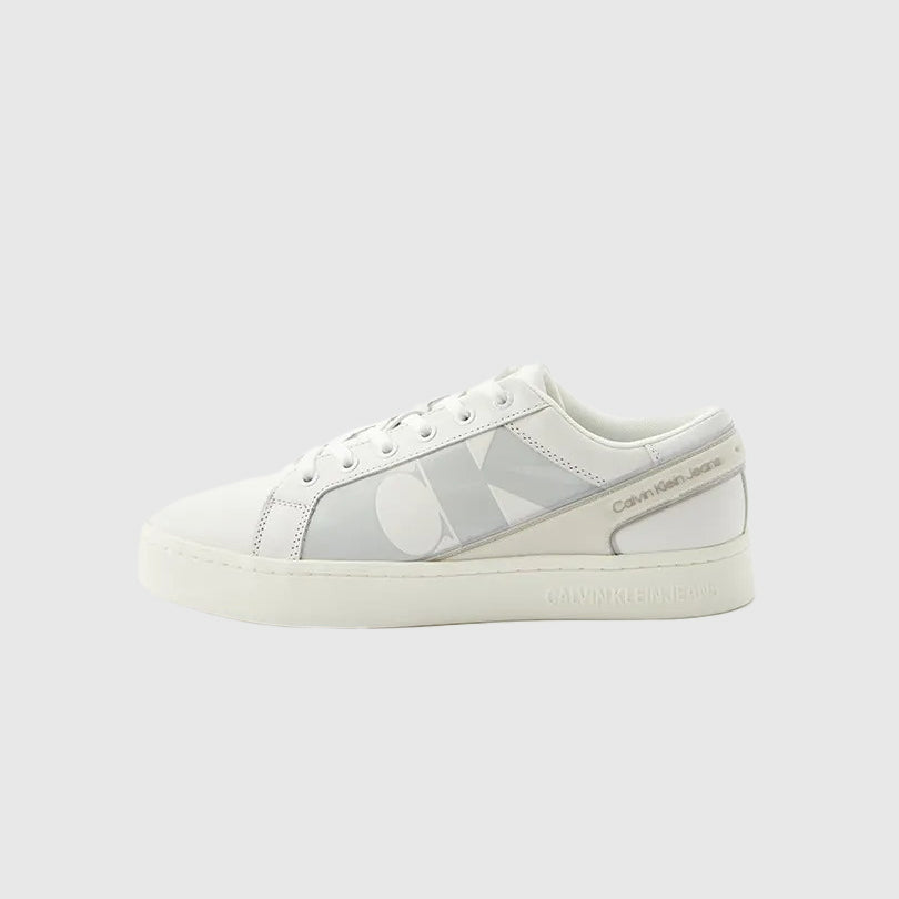 Calvin Klein Classic Cupsole Mix Sneaker - White |ThirdBaseUrban