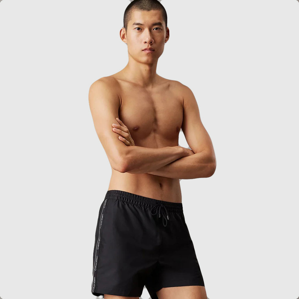 Calvin Klein Drawstring Swim Shorts - Black |ThirdBaseUrban