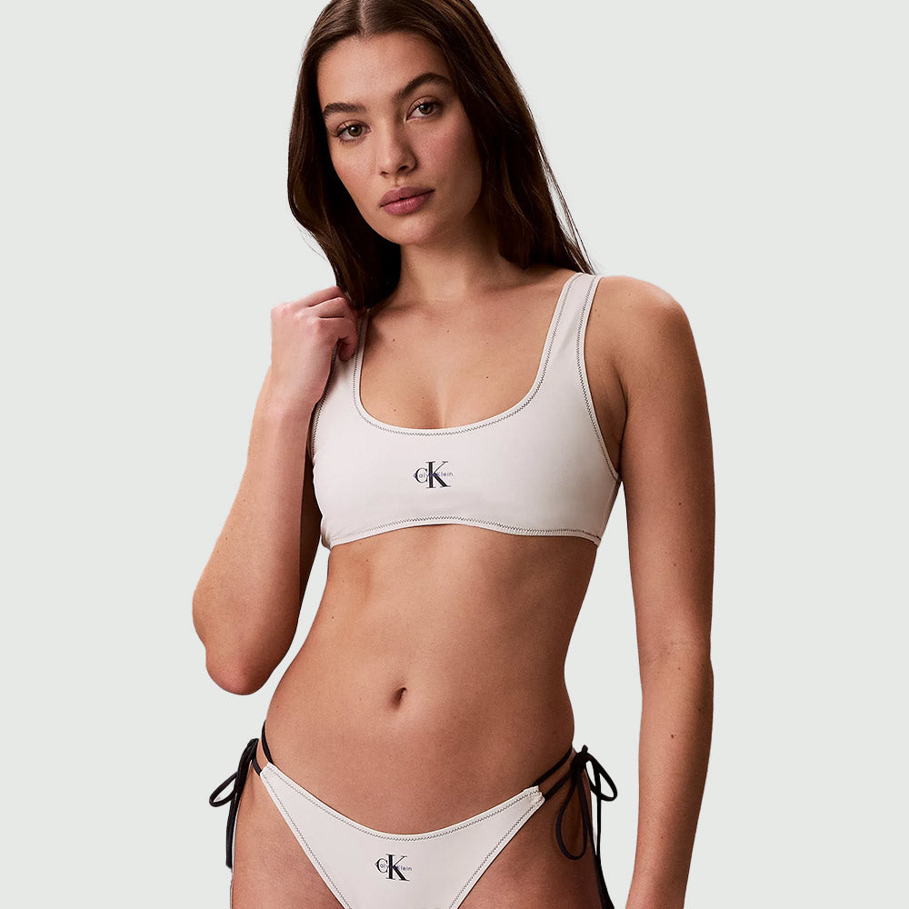 Bralette Bikini Top - White