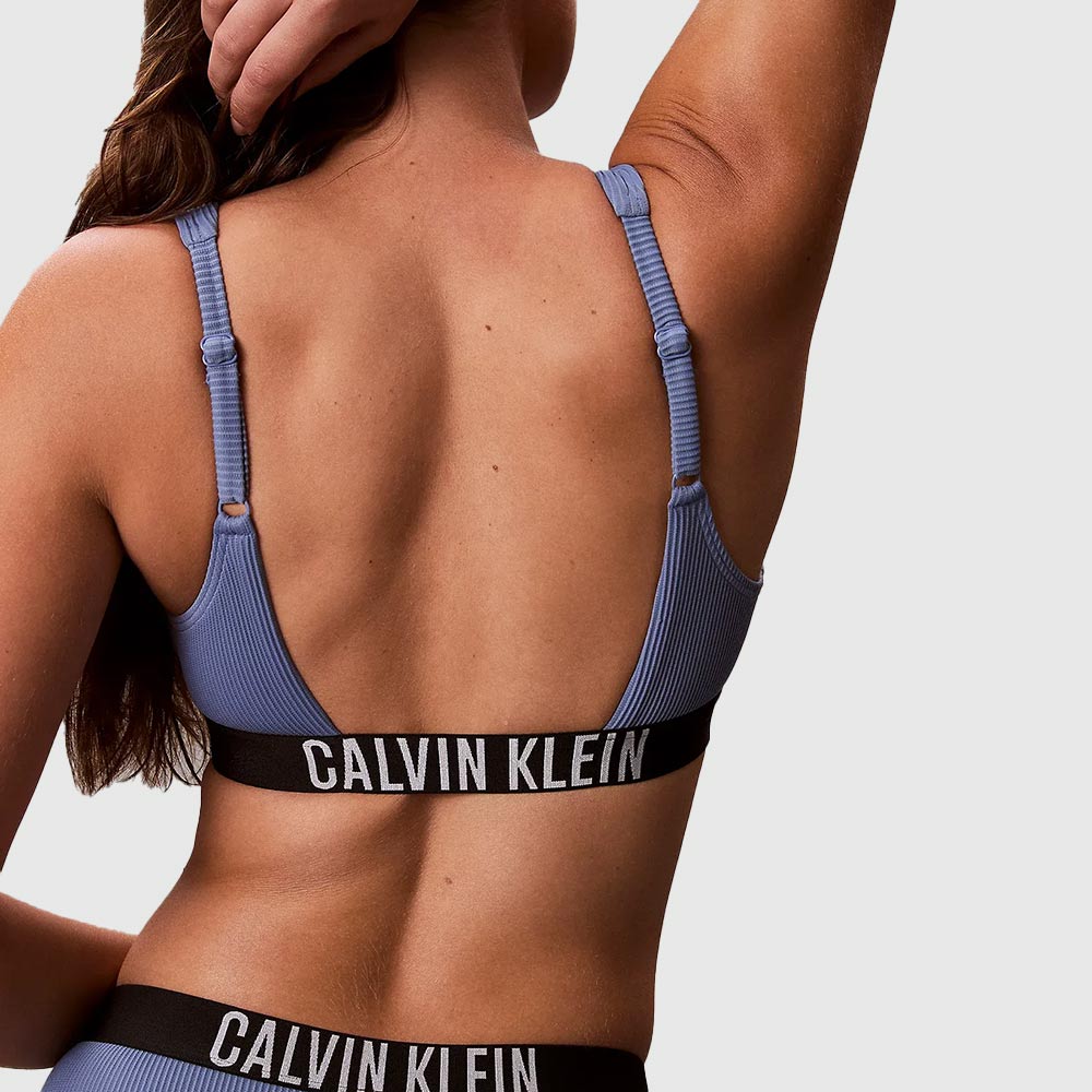 Bralette Bikini Top - Blue Grey