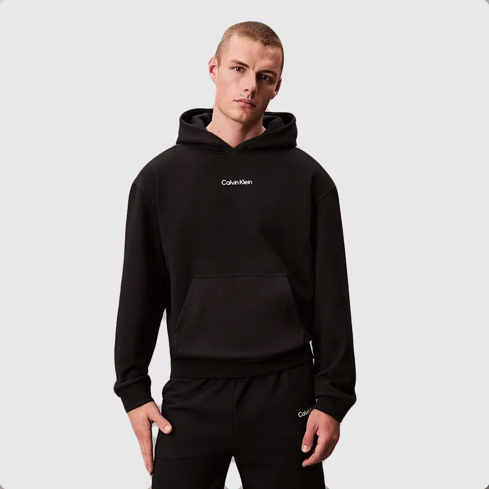 Calvin Klein Lifestyle Pullover Hoodie - Black |ThirdBaseUrban