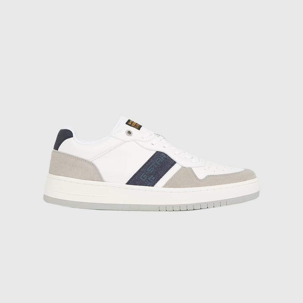 G - Star Brend Leather Sneaker - White |ThirdBaseUrban