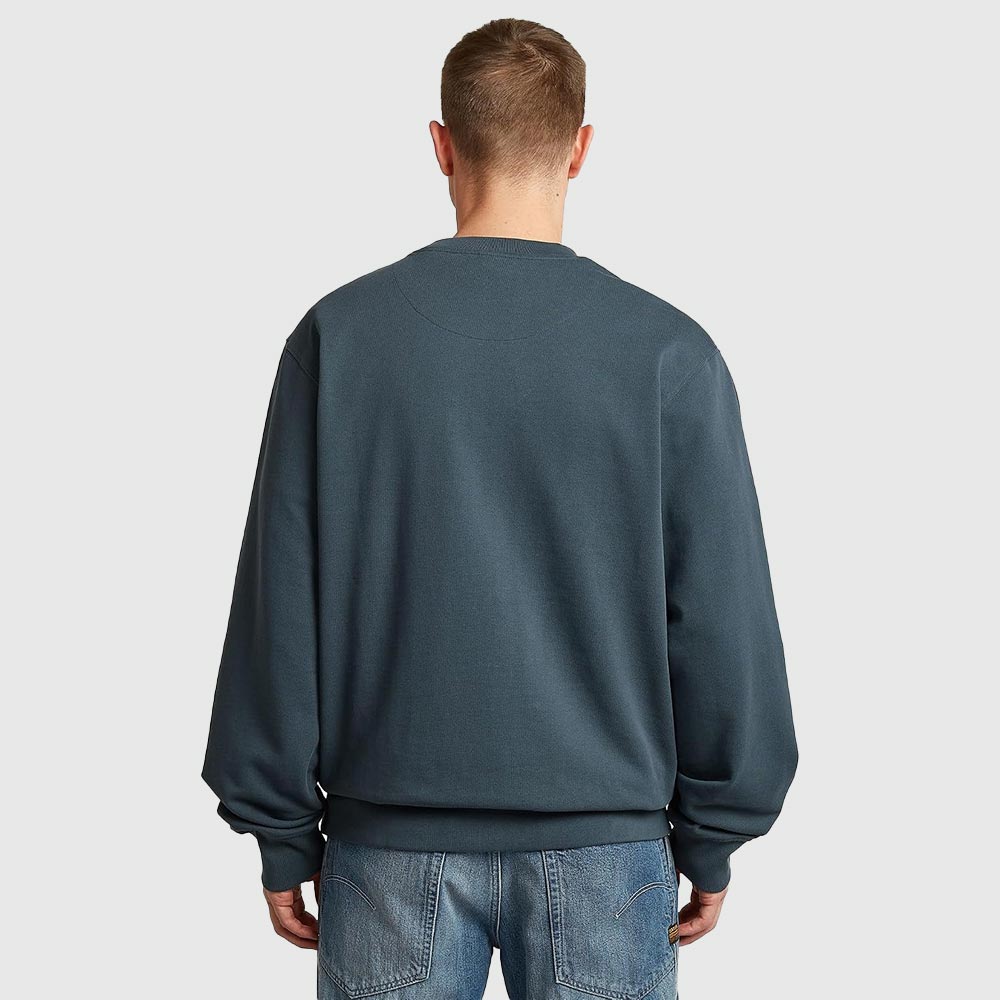Multi Text Sweat Top - Navy