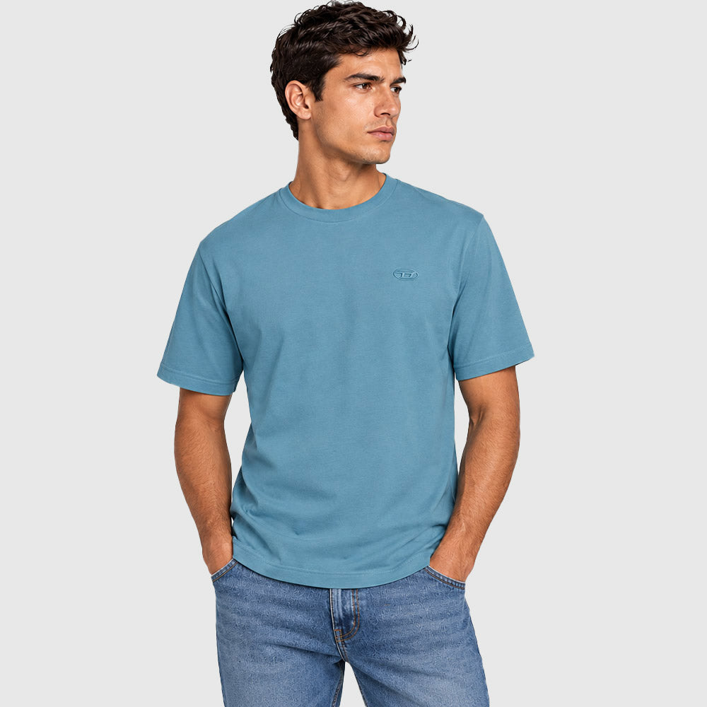 T-Adjust Slit-r17 T-Shirt - Blue