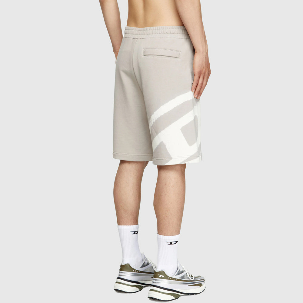 P-Crow-Bleach Shorts - Light Grey