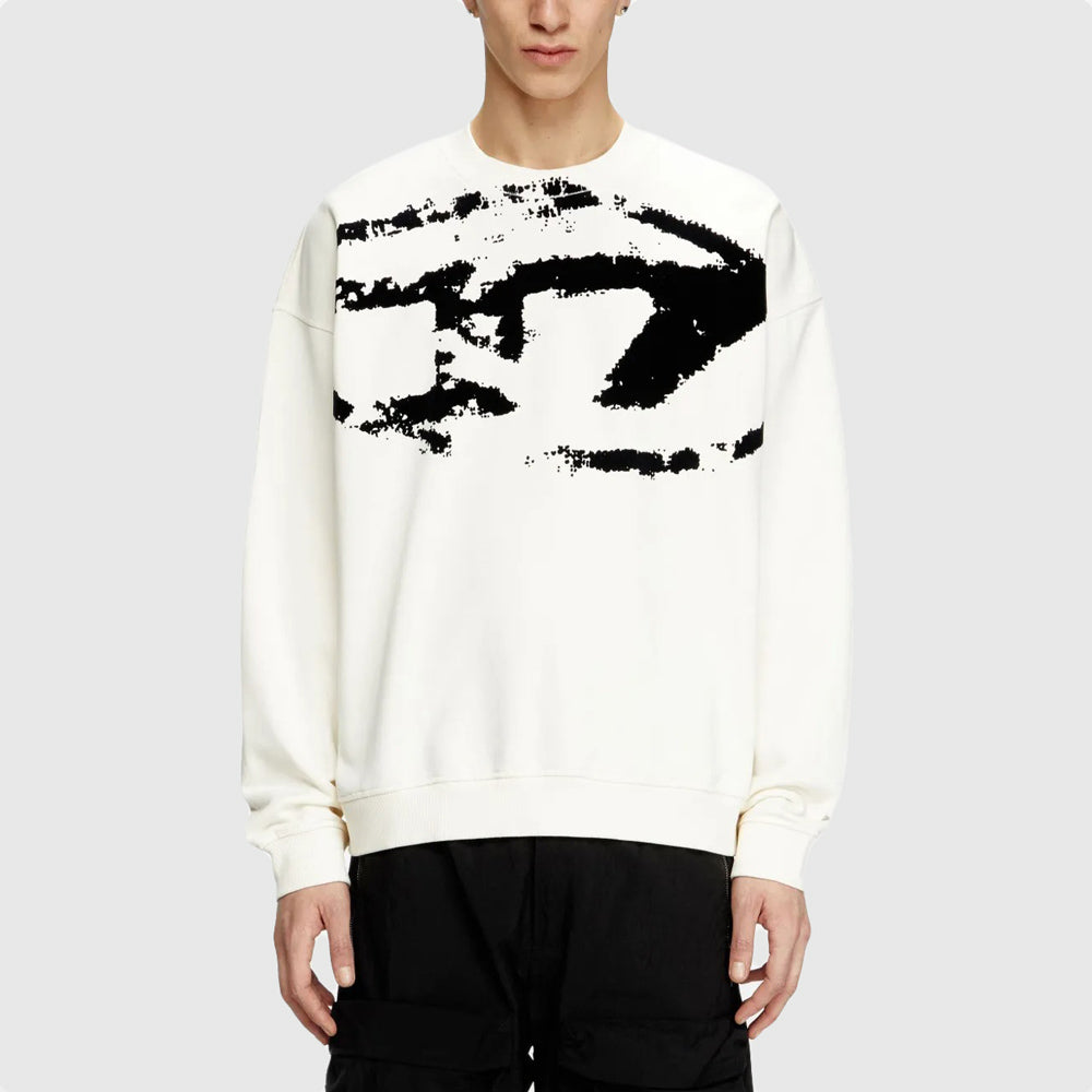 Diesel S-Boxt-N5 Sweater - White |ThirdBaseUrban