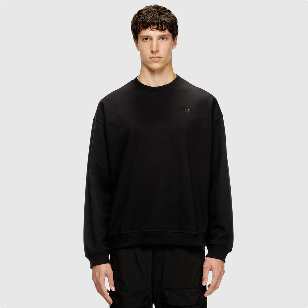 Diesel S-Boxt-T2 Sweat Top - Black |ThirdBaseUrban