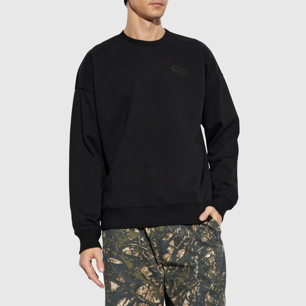 Diesel S-Rob-R2 Sweat Top - Black |ThirdBaseUrban