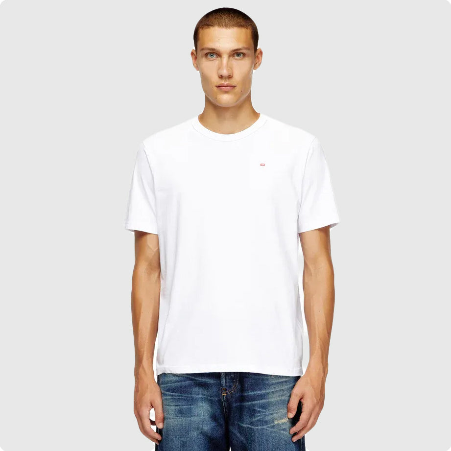 Diesel T-Adjust-Microdiv T-Shirt - White |ThirdBaseUrban