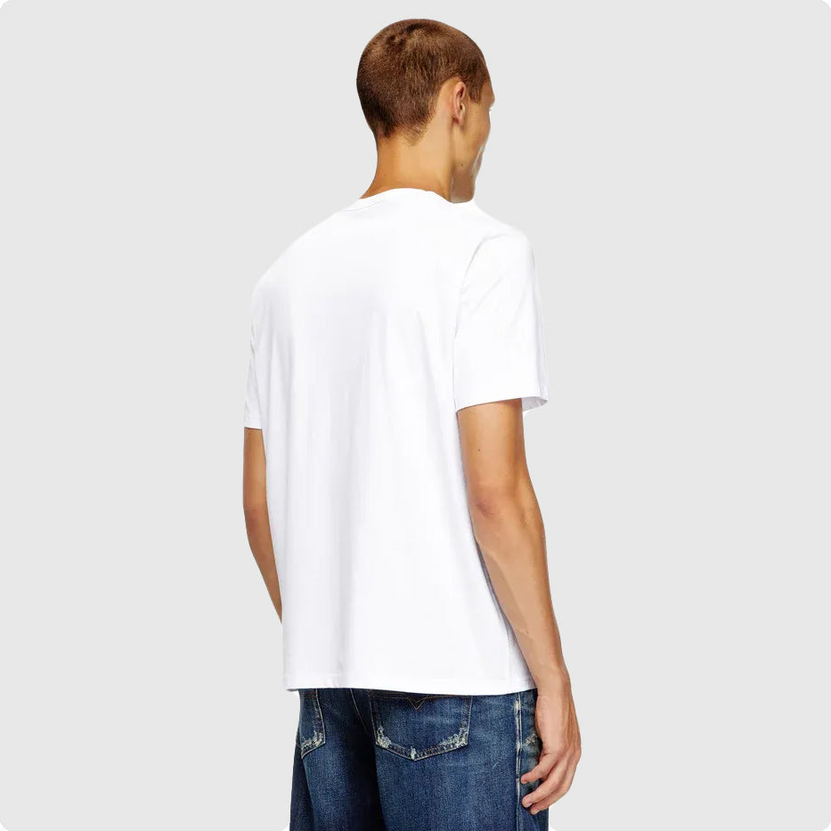 Diesel T-Adjust-Microdiv T-Shirt - White |ThirdBaseUrban