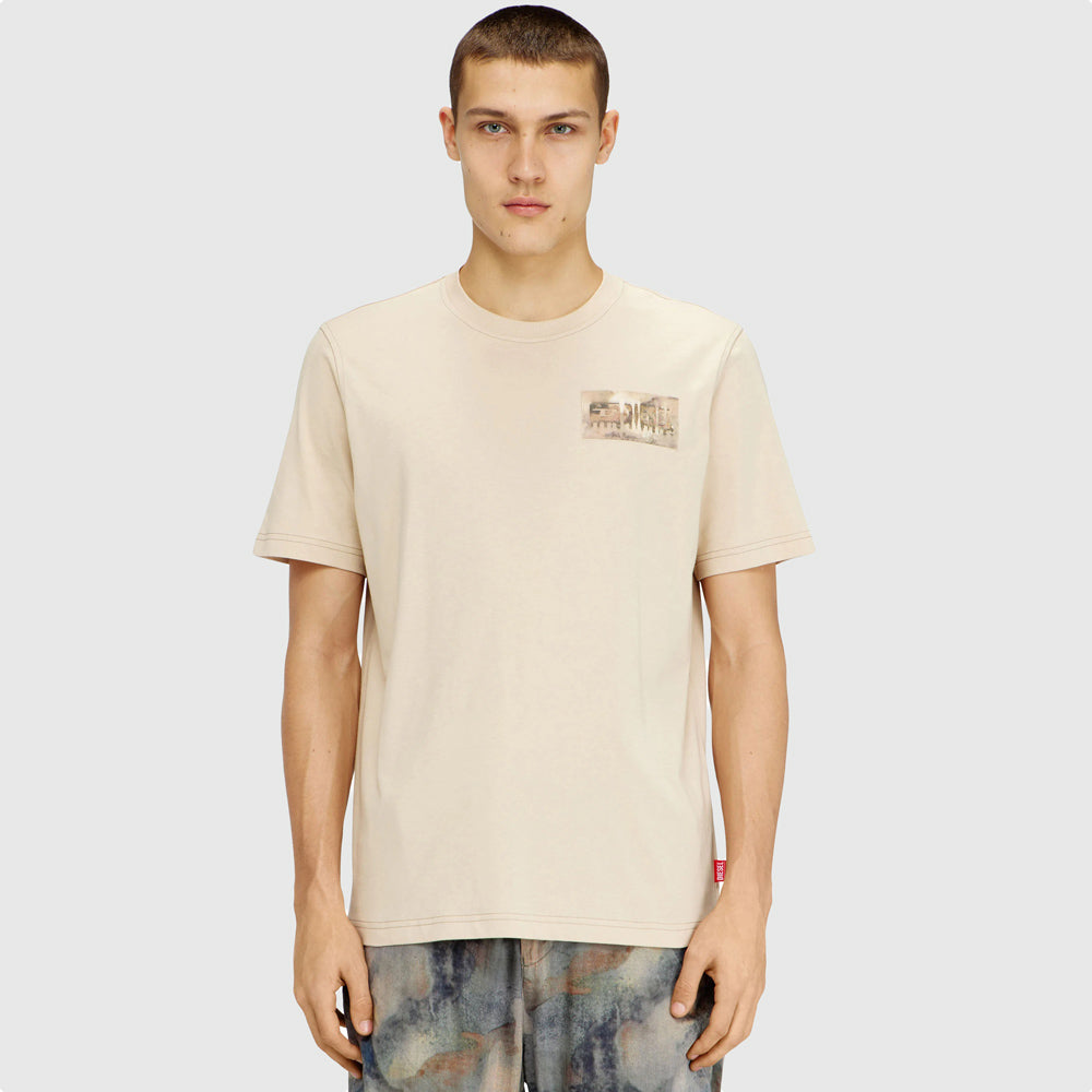 Diesel T-Adjust-V4 T-Shirt - Offwhite |ThirdBaseUrban