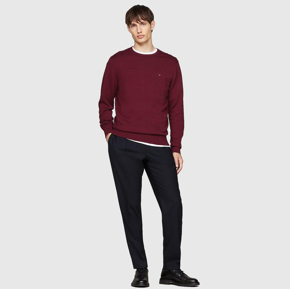 Essential Cotton Sweater - Rouge