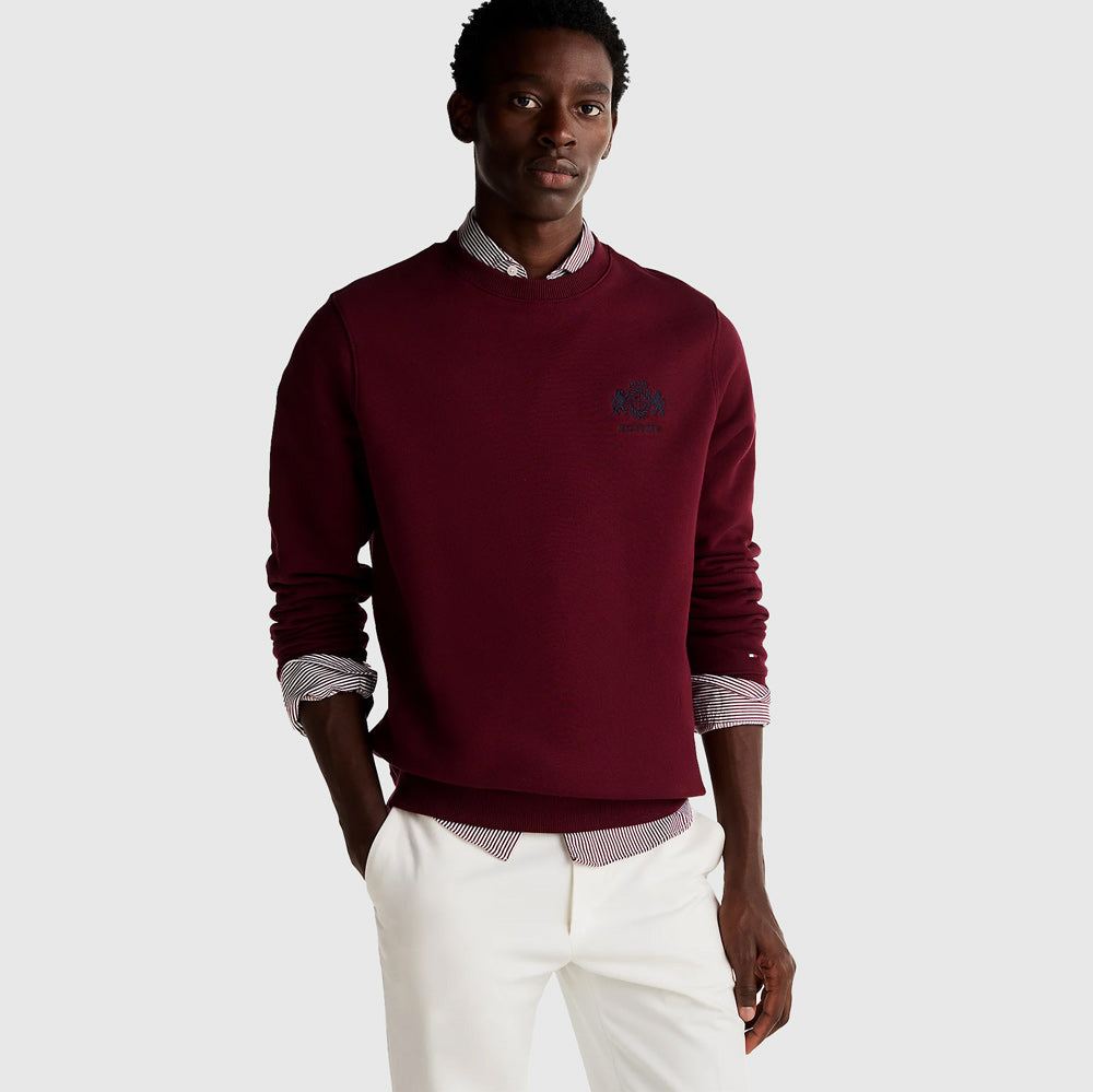 Tommy Hilfiger Crest Sweatshirt - Rouge |ThirdBaseUrban