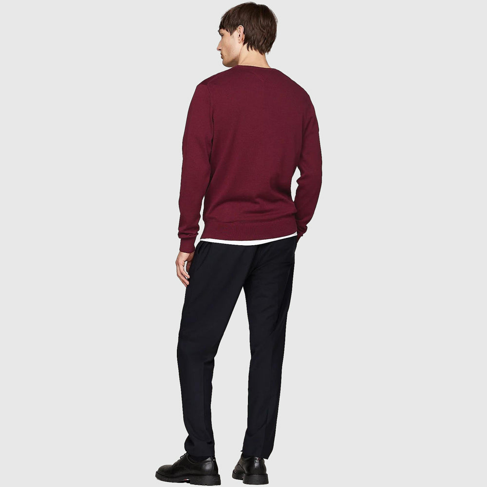 Essential Cotton Sweater - Rouge