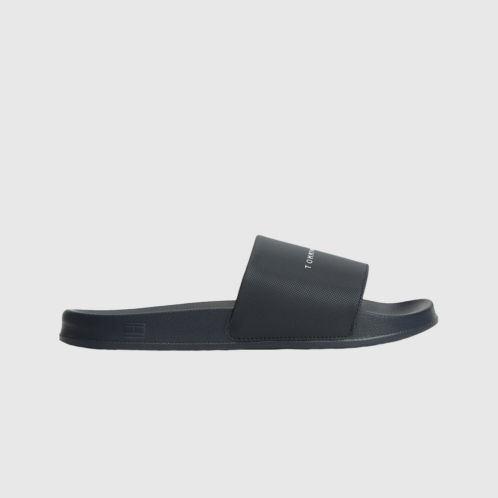 Logo Textured Pool Slides - Navy