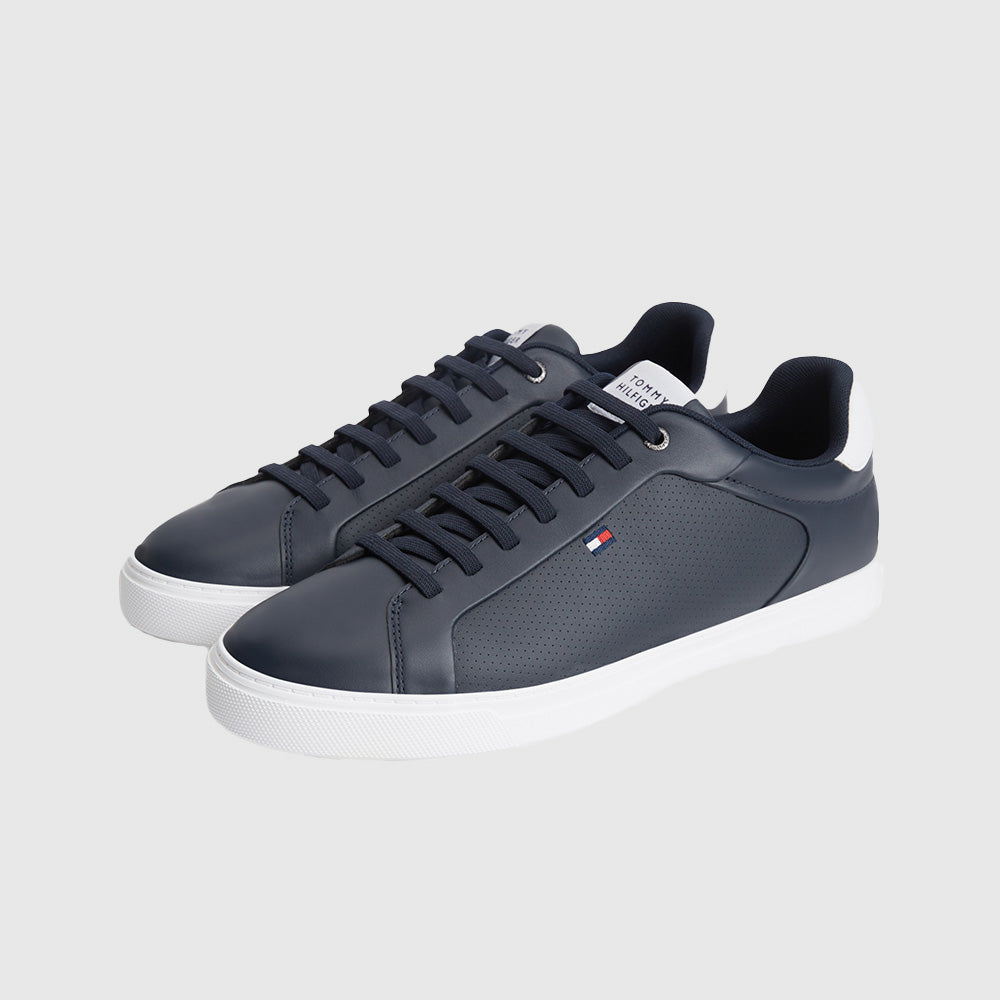 Icon Court Light Leather Sneaker - Navy