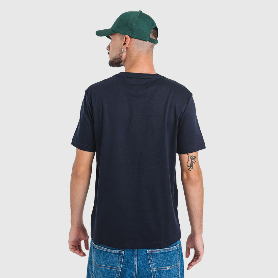 Flag Embossed T-Shirt - Navy