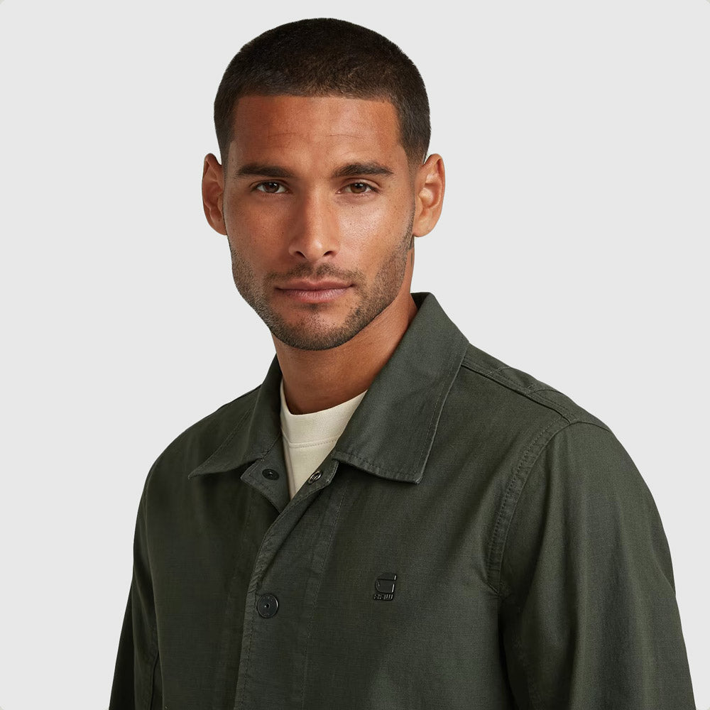 2 Pkt Overshirt - Dark Green
