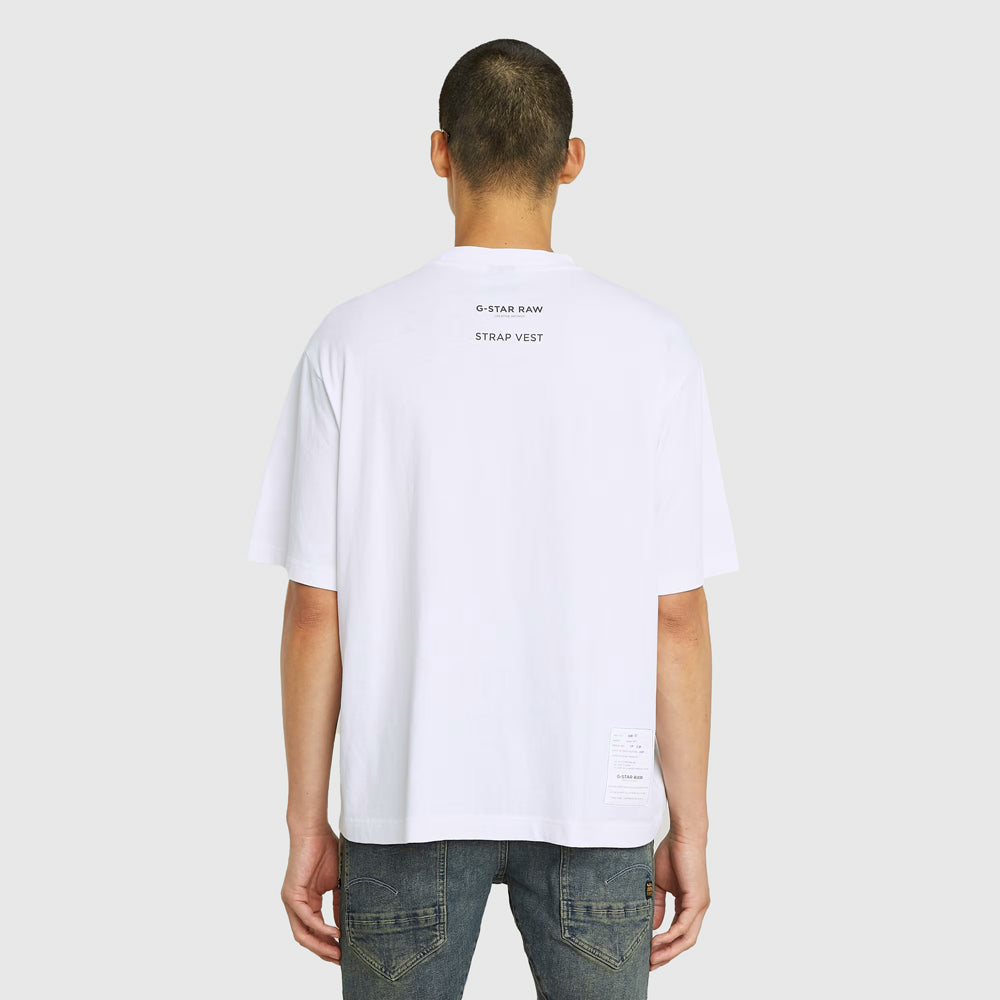 Archive Print Boxy T-Shirt - White