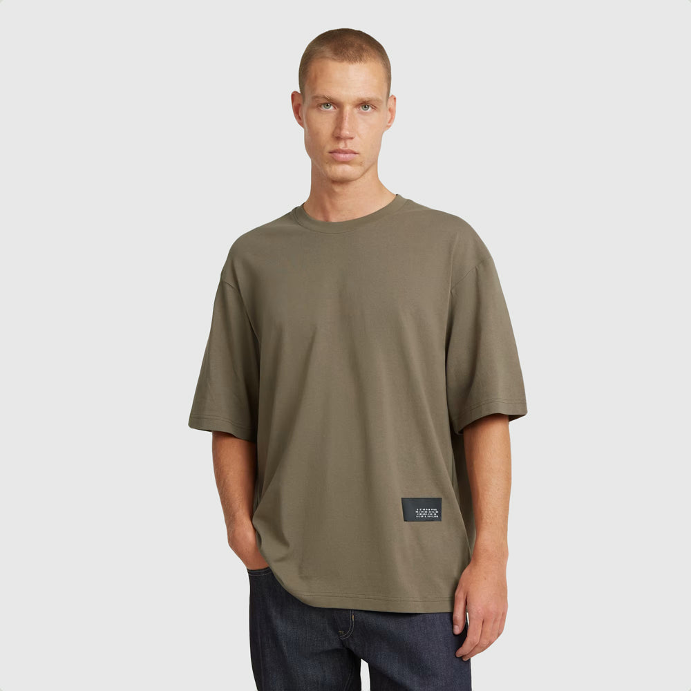 G-Star Badge Boxy R T T-Shirt - Olive |ThirdBaseUrban