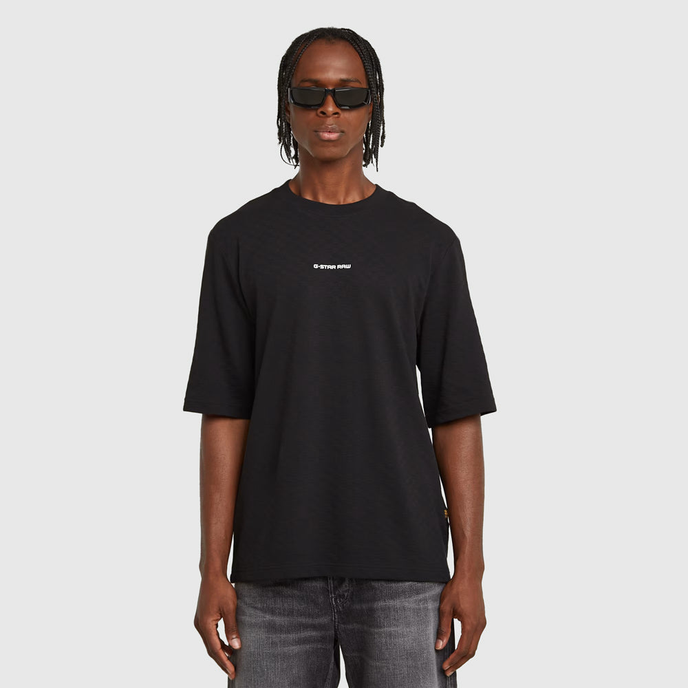 G-Star Checquard Tweeter T-Shirt - Black |ThirdBaseUrban