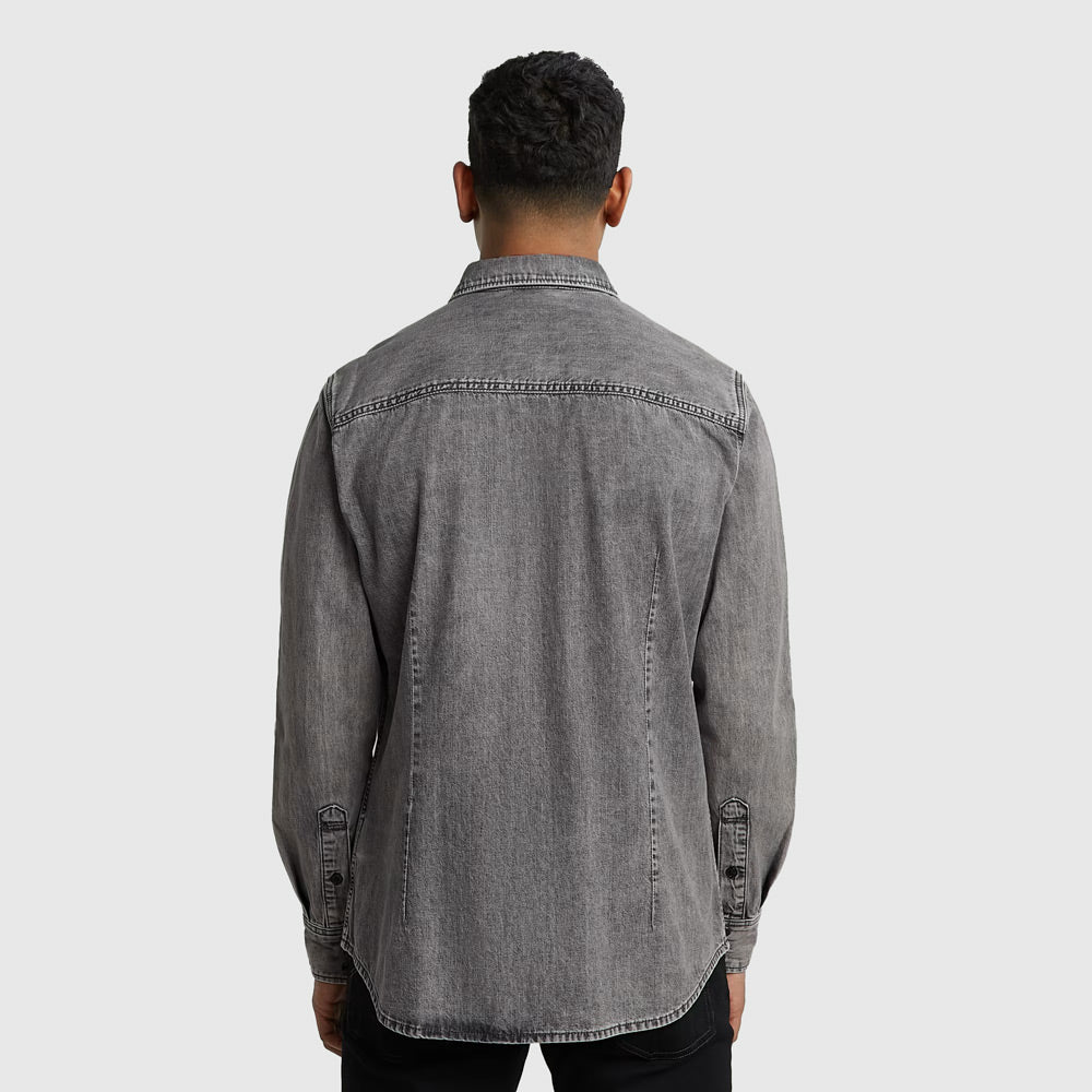 Dakota Slim Shirt - Denim Grey