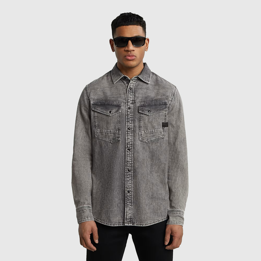 G-Star Dakota Slim Shirt - Denim Grey |ThirdBaseUrban