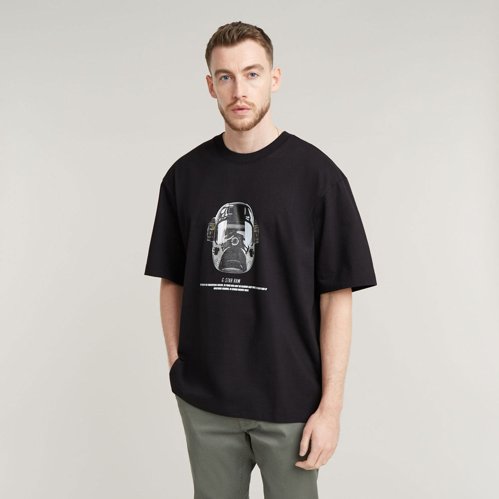 Mask Gr Boxy  T-Shirt - Black