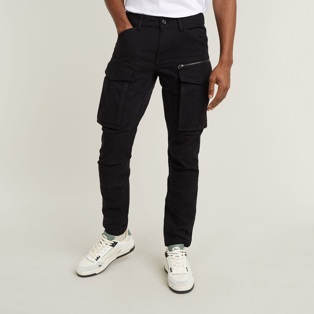 Rovic Tapered Cargo Pants - Black